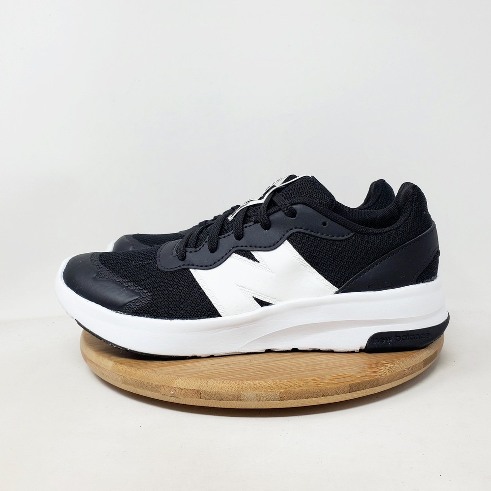 New Balance 578 Shoes Kids 4.5 W Black White Lace Up Running School Play Sneaker